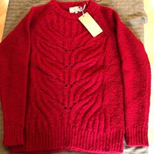 NWT Red Mia Mai sweater. Size S